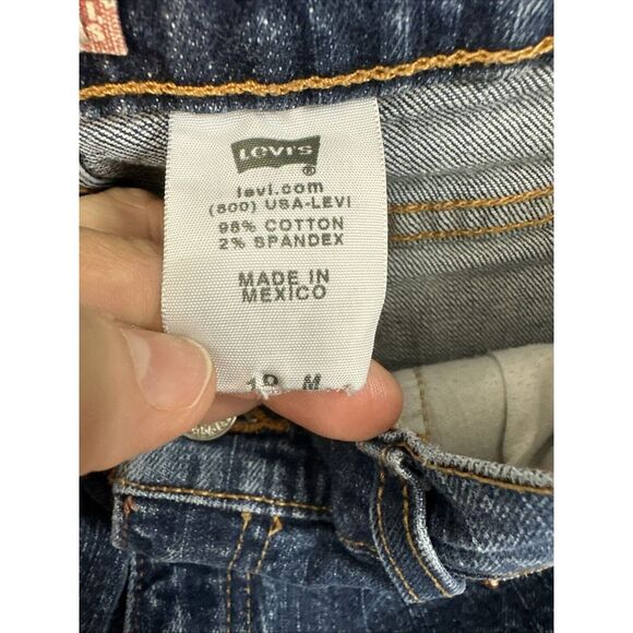 Levi's 515 Boot Cut Jeans Women's 10M (30x28) MidRise Blue Denim Stretch ALTERED - Picture 4 of 13
